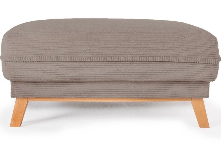 Taupe manšestrová podnožka Tori – Bonami Selection