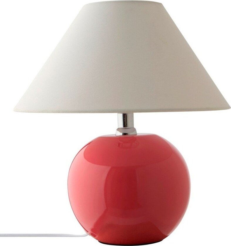 Růžová/krémová keramická stolní lampa (výška 29 cm) Karamell – Jotex