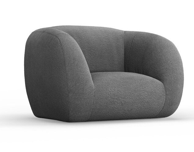Křeslo z textilie bouclé Essen – Cosmopolitan Design