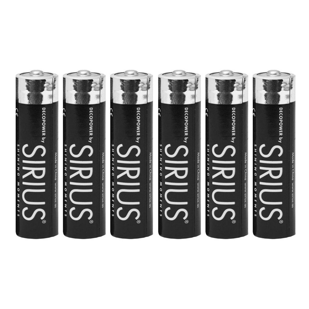 Alkalické baterie 6 ks DecoPower – Sirius