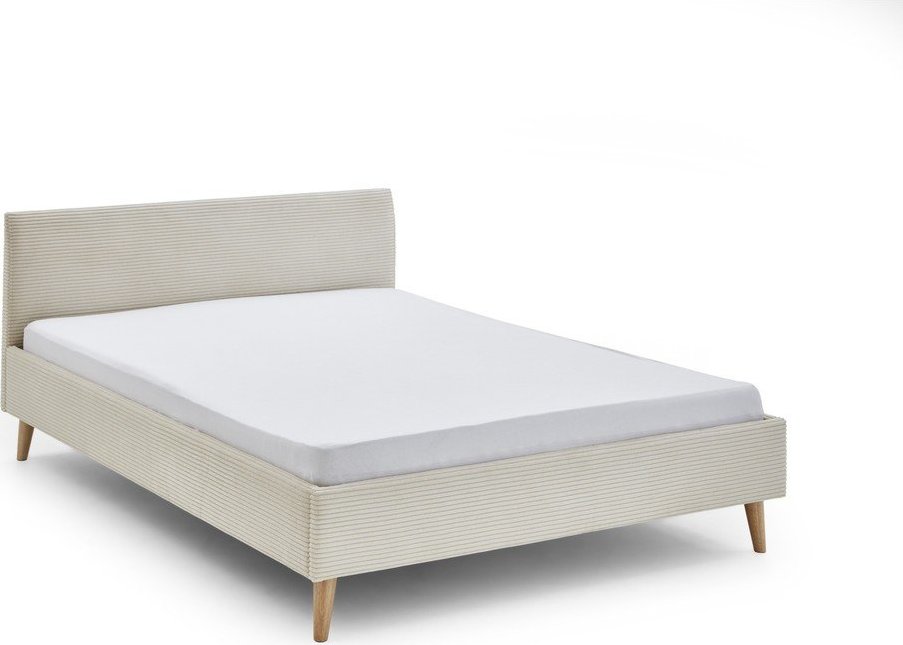 Béžová čalouněná dvoulůžková postel bez roštu 140x200 cm Wicki – Meise Möbel