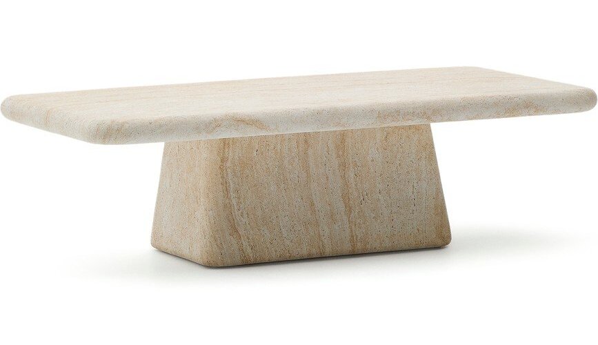 Betonový zahradní konferenční stolek 70x140 cm Drasi – Kave Home