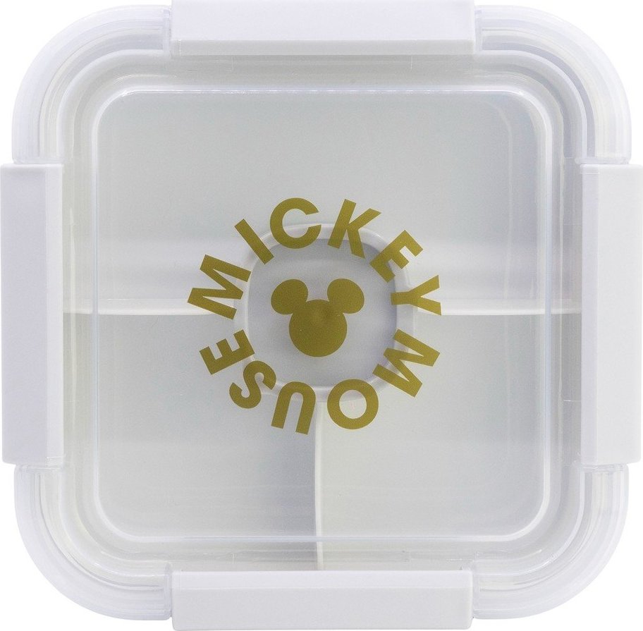 Bílý plastový dětský svačinový box Mickey Mouse – STOR