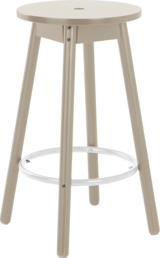Šedá barová stolička z borovicového dřeva (výška sedáku 65 cm) Kinna – Jotex