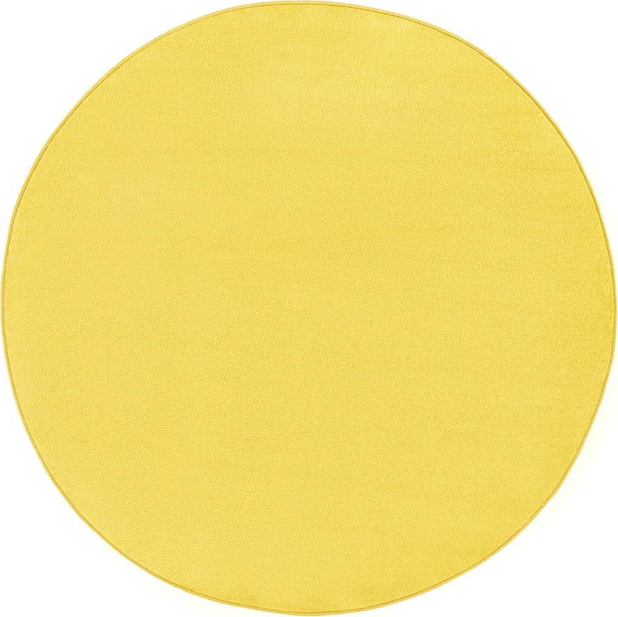 Žlutý kulatý koberec ø 133 cm Fancy – Hanse Home