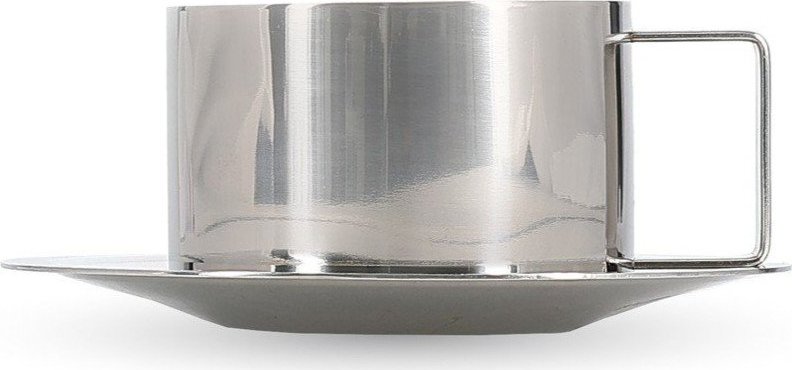 Šálky v sadě 2 ks na cappuccino z nerezové oceli ve stříbrné barvě 200 ml Oryn – S|P Collection