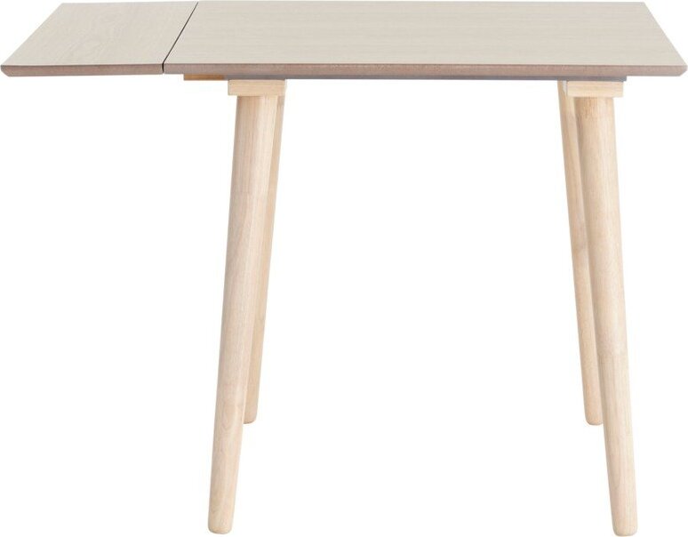 Rozkládací jídelní stůl s přídavnou deskou v dekoru jilmu 80x80 cm Jolina – Ellos Home