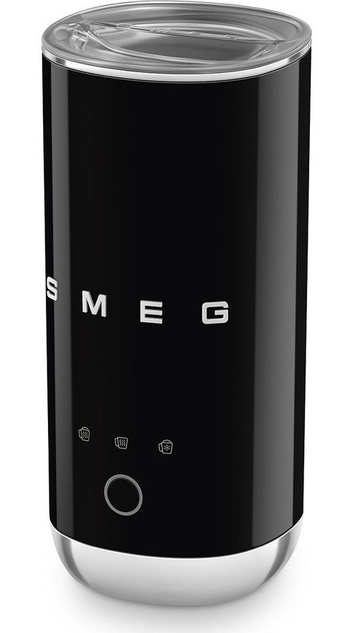 Černý plastový elektrický šlehač mléka 120 ml – SMEG