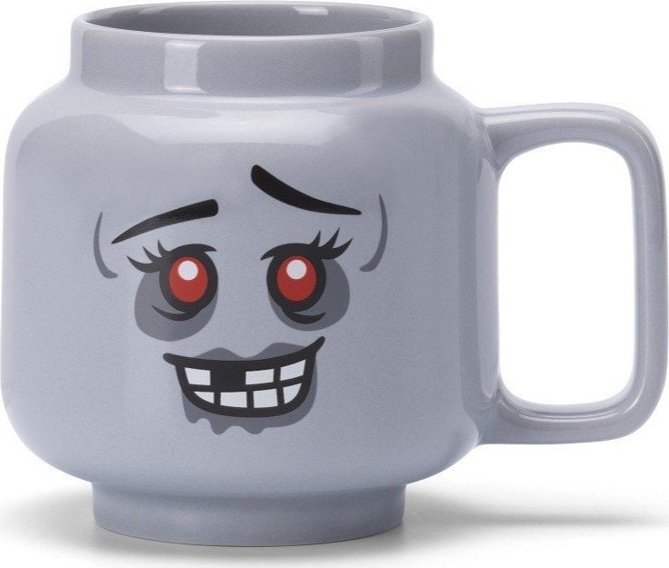 Šedý keramický dětský hrnek na latte 530 ml Zombie – LEGO®