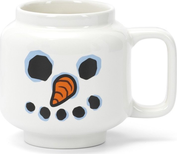 Bílý keramický dětský hrnek na latte 255 ml Snowman – LEGO®
