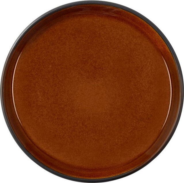 Černý/jantarový dezertní talíř z kameniny ø Gastro Black/Amber – Bitz