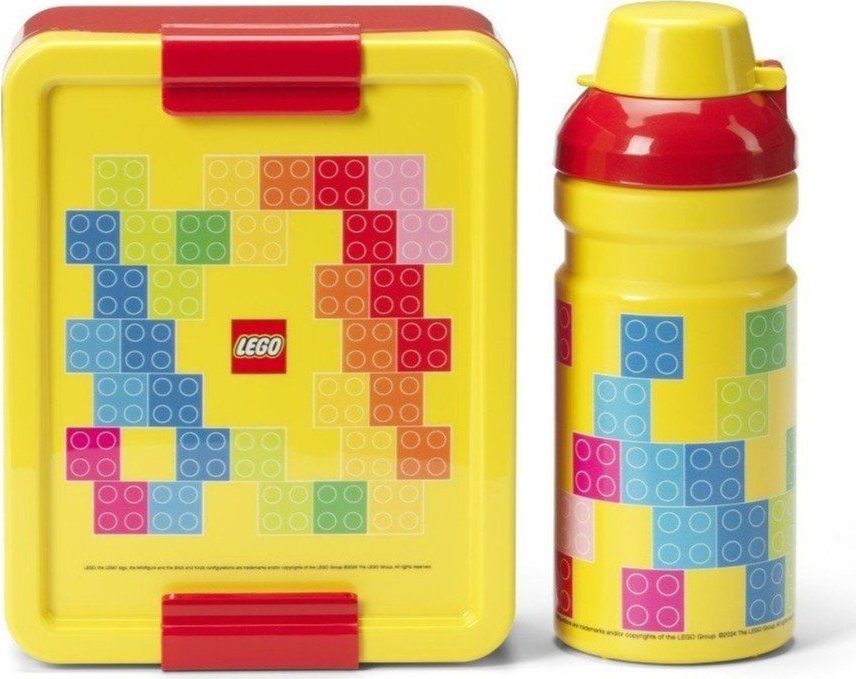 Dětský svačinový box s lahví Brick – LEGO®
