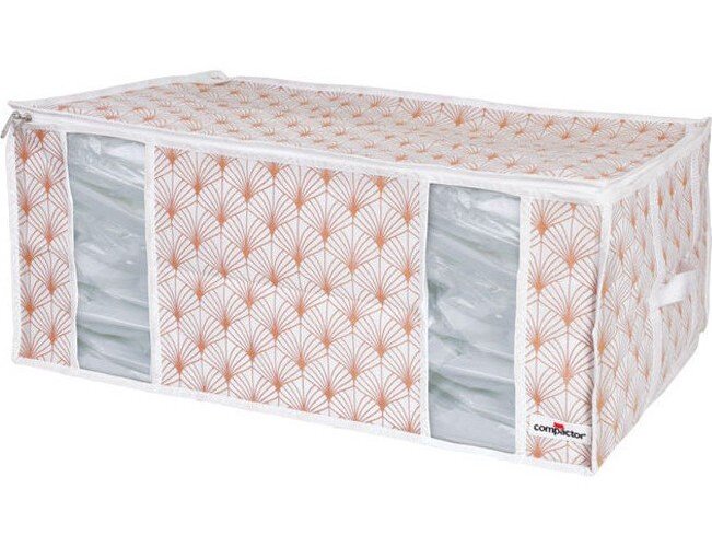 Růžový vakuový úložný box na oblečení Compactor Signature Blush 3D Vacuum Bag, 210 l