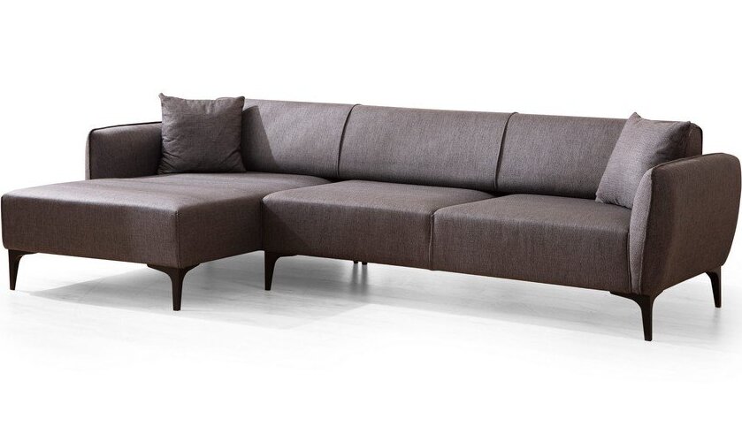 Tmavě šedá rohová pohovka Belissimo, levý roh – Balcab Home