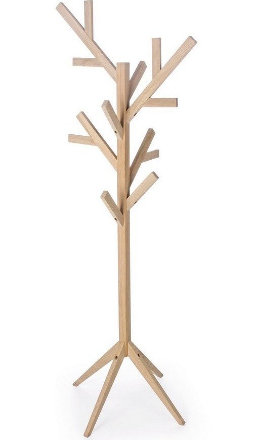 Věšák z dubového dřeva ve světle přírodní barvě 60x169 cm Daiki – Bizzotto