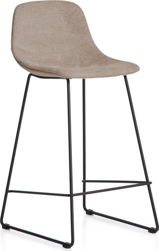 Taupe barová židle (výška sedáku 76 cm) Zahara – Kave Home