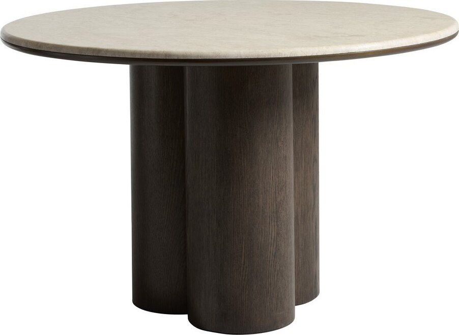 Kulatý jídelní stůl s mramorovou deskou ø 120 cm Piazze – Unique Furniture