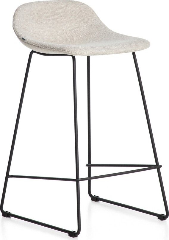 Krémová barová stolička (výška sedáku 76 cm) Zahara – Kave Home
