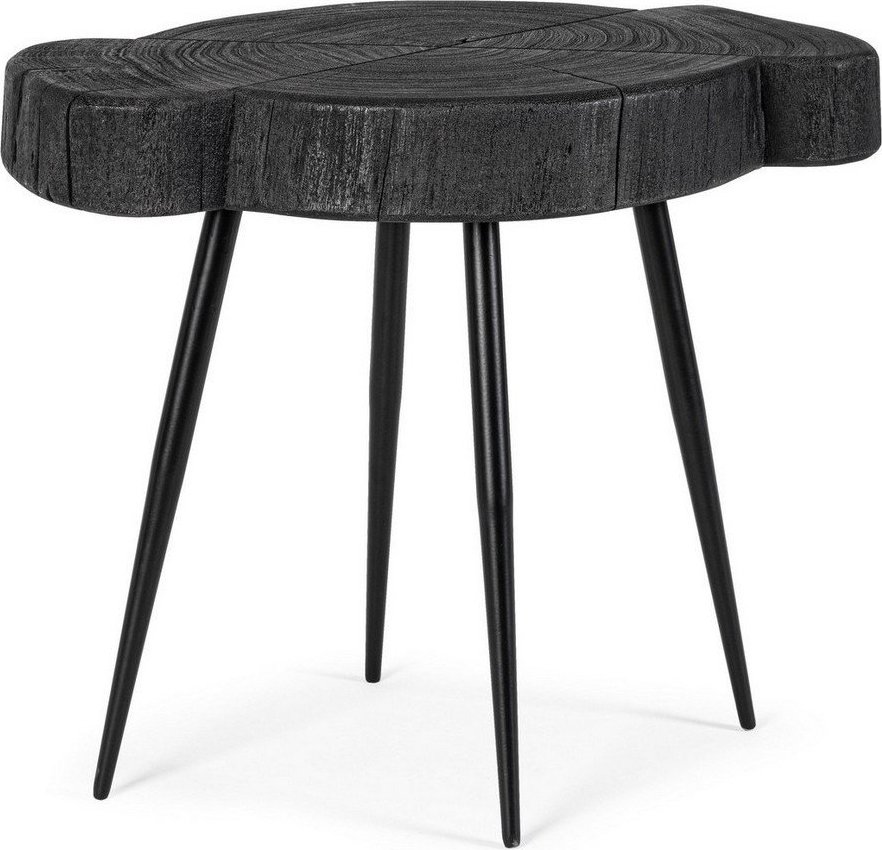 Černý konferenční stolek s deskou z akácie 35x45 cm Zakia – Bizzotto
