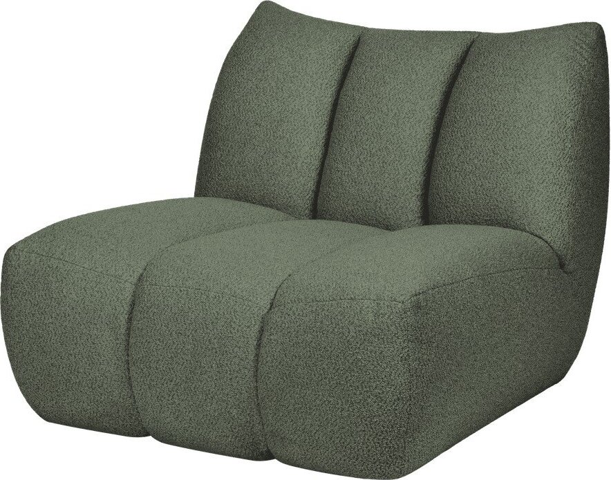 Křeslo z textilie bouclé Bubo – noo.ma