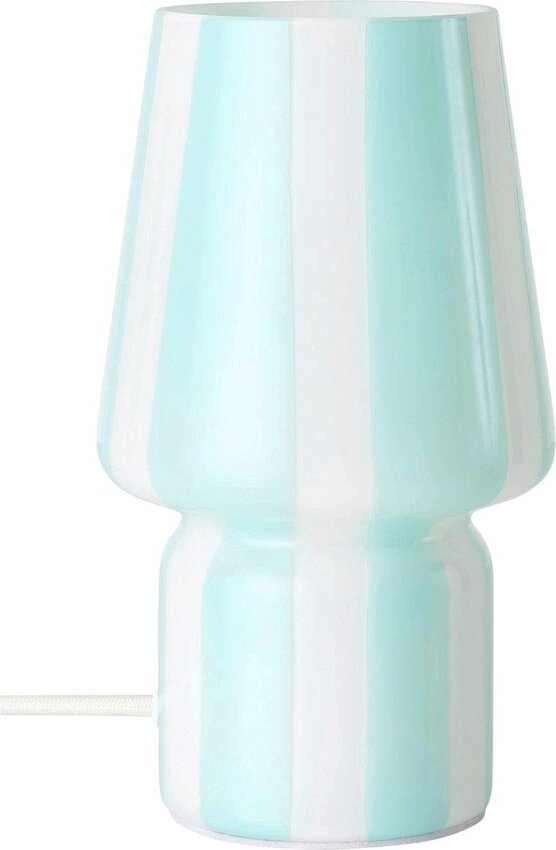 Bílá/modrá skleněná stolní lampa (výška 21,5 cm) Carlo – Ellos Home