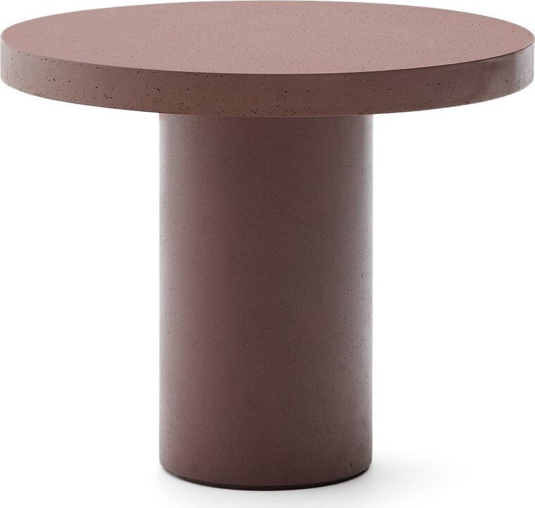 Betonový kulatý zahradní jídelní stůl ø 90 cm Aiguablava – Kave Home