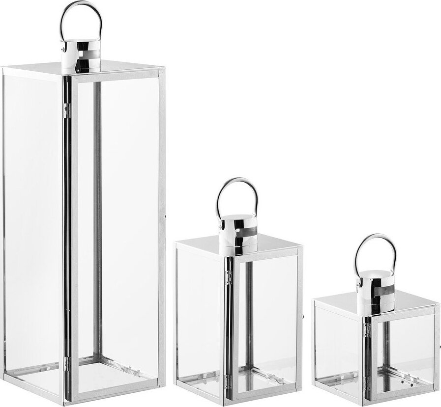 Skleněná lucerna 3 ks (výška 60 cm) Pota – House Nordic — fotka 1