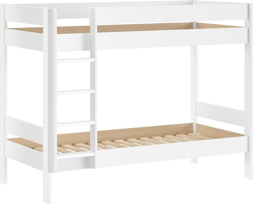 Bílá patrová dětská postel s roštem 90x200 cm Primo – Vipack