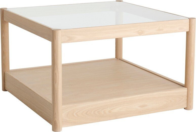 Konferenční stolek se skleněnou deskou v přírodní barvě 75x75 cm Class – Ellos Home