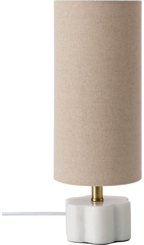 Bílá/béžová lněná stolní lampa (výška 33 cm) Joline – Ellos Home