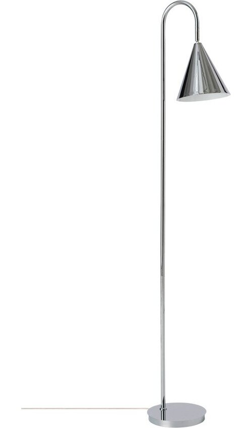 Kovová stojací lampa s ohybatelnou konstrukcí v leskle stříbrné barvě (výška 145 cm) Liam – Ellos Home