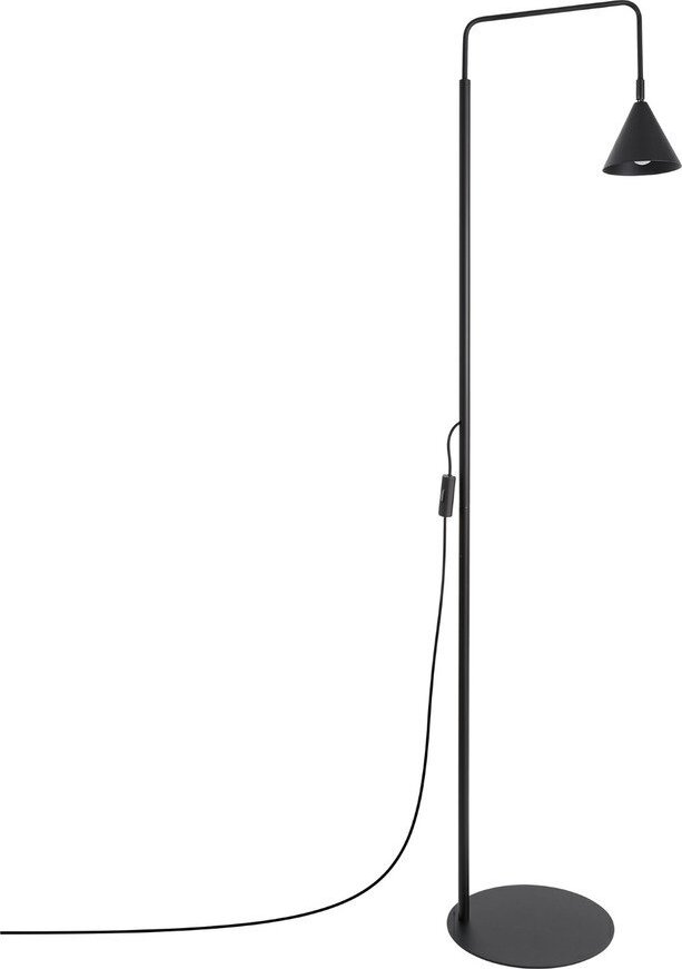 Černá ocelová stojací lampa s ohybatelnou konstrukcí (výška 165 cm) Zylo – Sollux