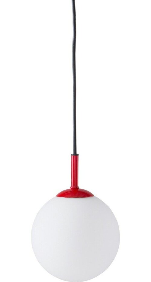 Červené/bílé skleněné závěsné svítidlo ø 13 cm Ekman – Jotex