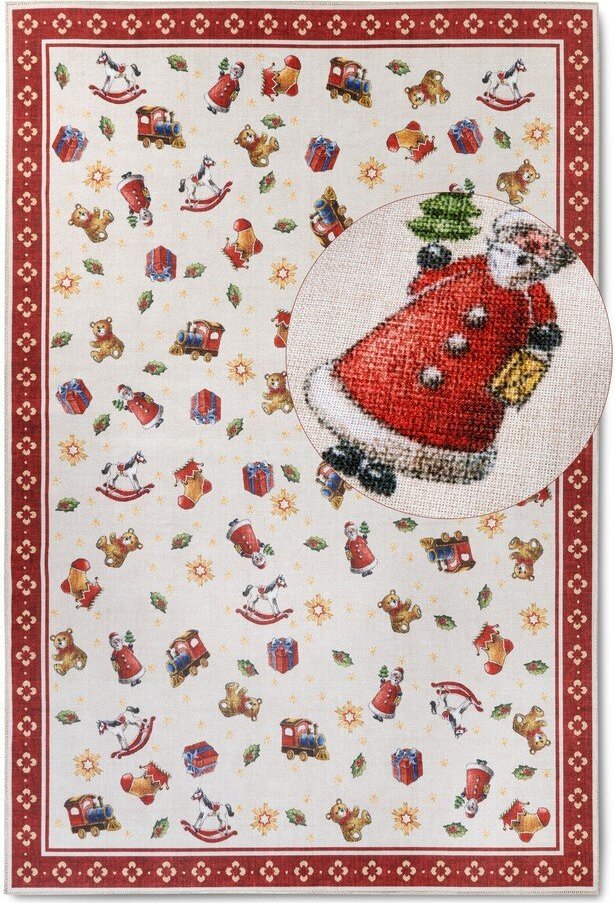Červený koberec s vánočním motivem 160x230 cm Red Christmas – Villeroy&Boch