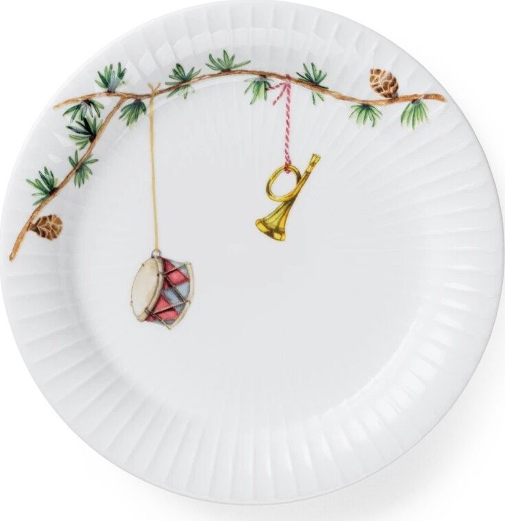 Bílý dezertní porcelánový talíř s vánočním motivem ø 19 cm Hammershøi Christmas – Kähler Design