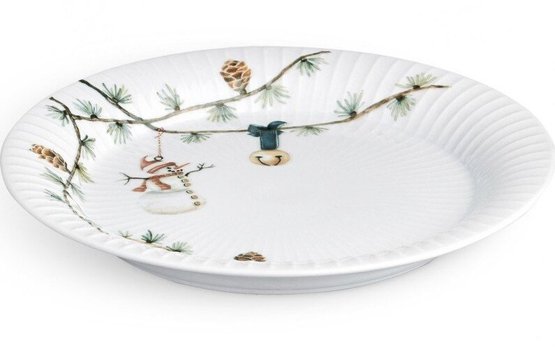 Bílý porcelánový talíř s vánočním motivem ø 22 cm Hammershøi Christmas – Kähler Design