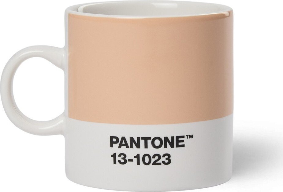 Broskvový porcelánový šálek na espresso 120 ml Peach Fuzz 13-1023 – Pantone