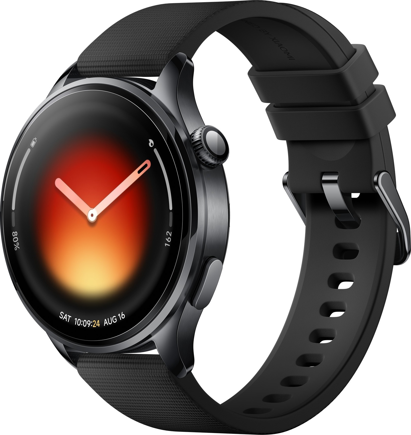 Xiaomi Watch 5 47 mm so športovým remienkom, čierne