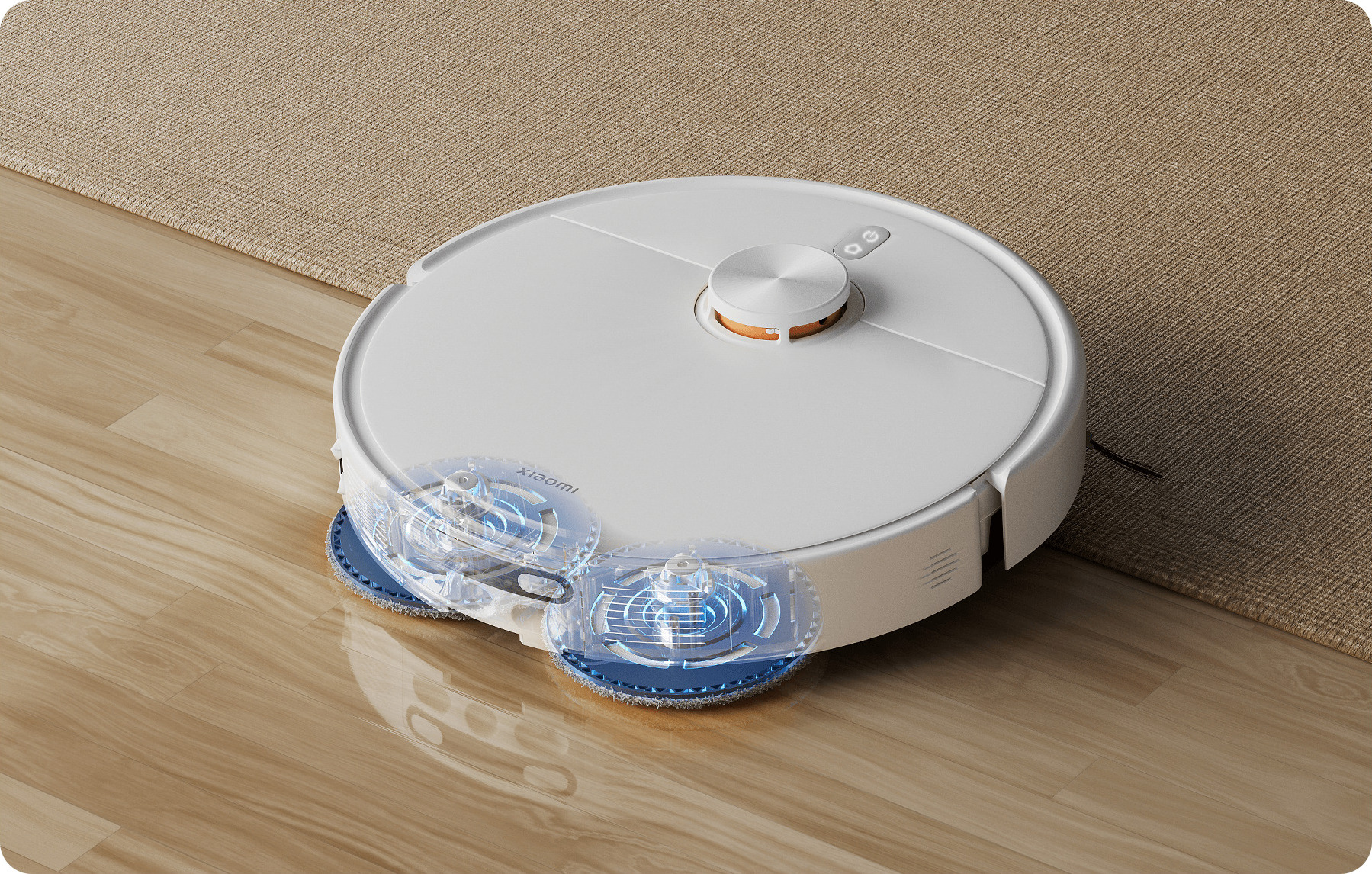 Dva rotačné mopy Xiaomi Robot Vacuum H50