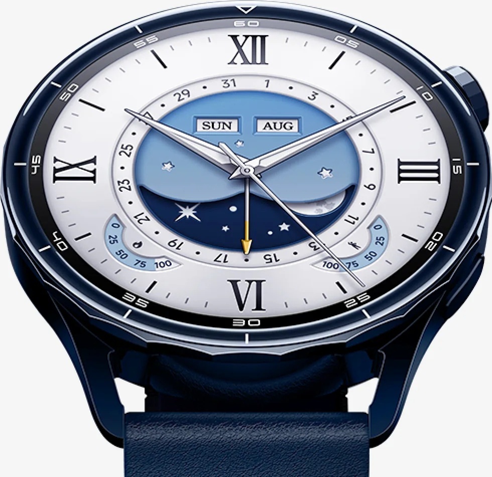 Detail AMOLED displeja Xiaomi Watch S5 Ceramic Blue