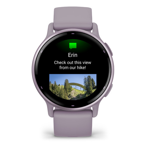 Zobrazenie obrázkovej správy na Garmin vívoactive 5